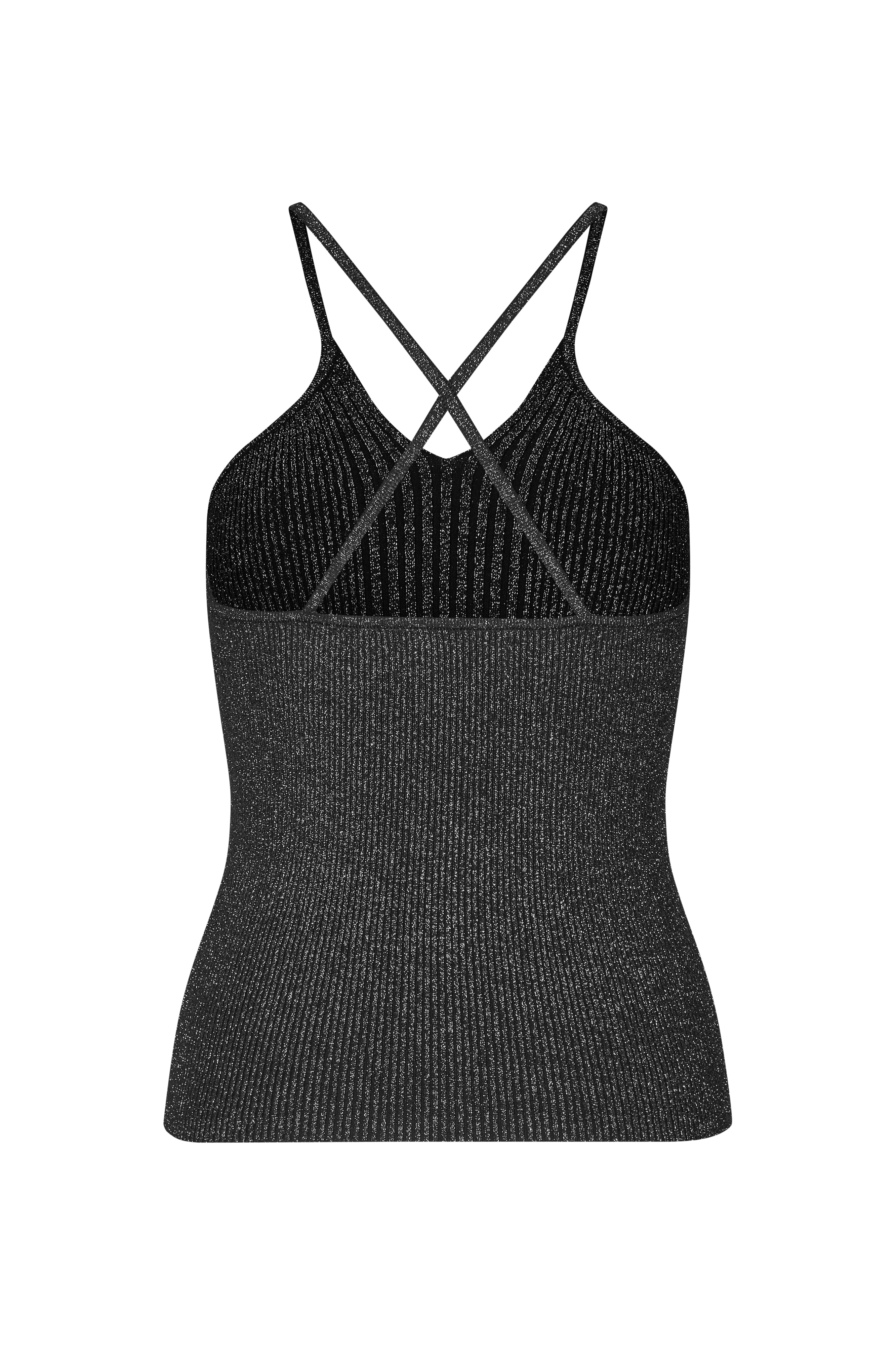 Sanina Lurex top - Black Lux.